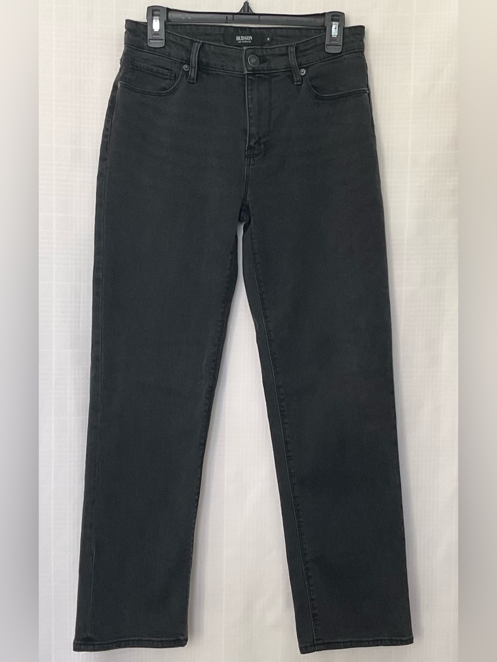 Hudson Jeans Black Straight Leg Denim